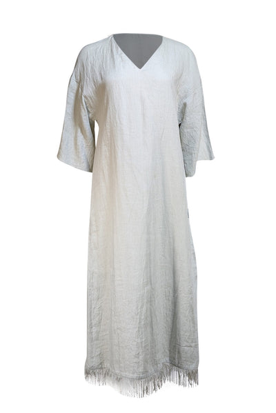 Fabiana Filippi - Mint Green Linen Tunic Dress Sz XXS - Current Boutique