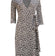 Diane von Furstenberg - Black & Cream Abstract Print Silk Wrap Dress Sz 6