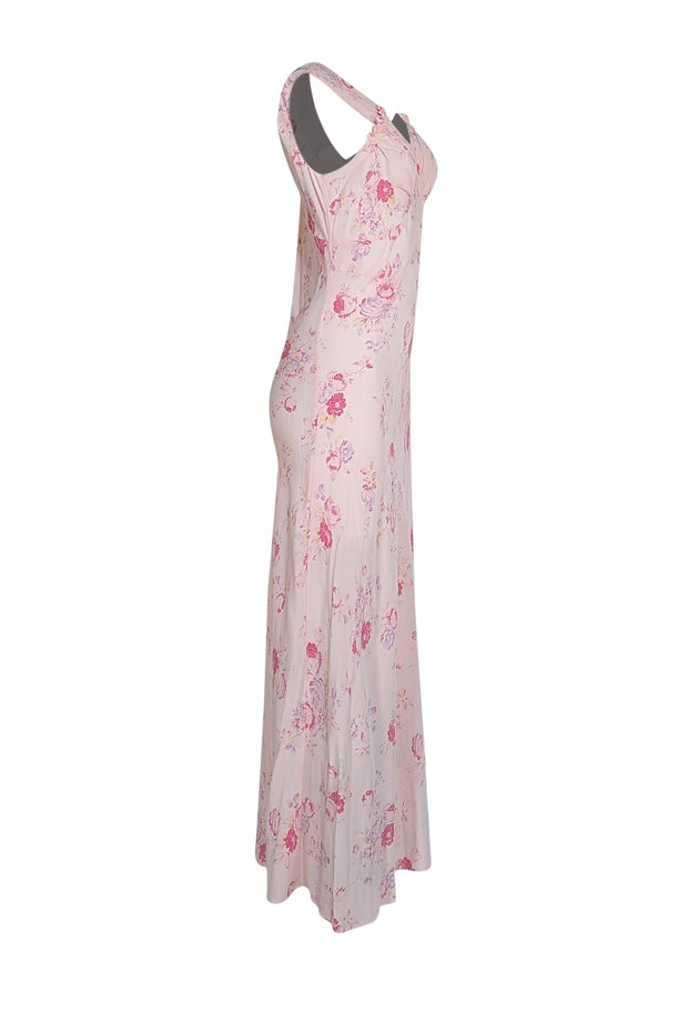Realisation - Light Pink Floral Maxi Dress Sz M