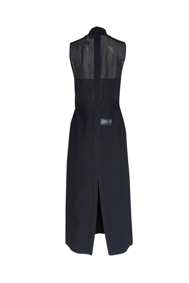 Herve Leger - Black Bandage Knit Sleeveless Midi Dress Sz XL - Current Boutique