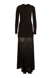 A.L.C. - Black Ruched Maxi Formal Dress Sz S