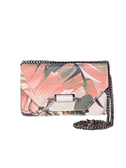 Mackage - Peach Pink Floral Leather Crossbody Bag