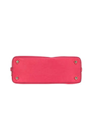 Coach - Dark Fuchsia Leather Satchel Bag - Current Boutique