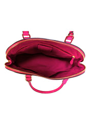Coach - Dark Fuchsia Leather Satchel Bag - Current Boutique