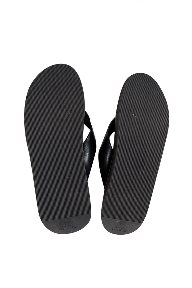 Rag & Bone - Black Leather Upper Thong Sandals Sz 8.5