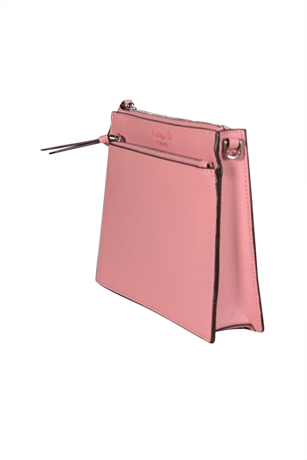 Kate Spade - Pink Saffiano Leather Crossbody Bag - Current Boutique