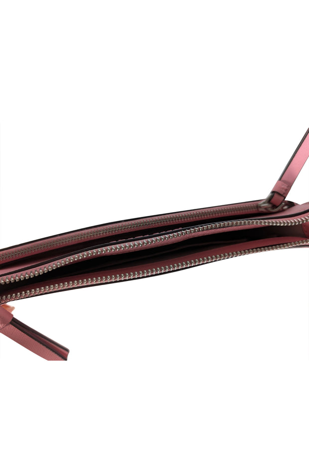 Kate Spade - Pink Saffiano Leather Crossbody Bag - Current Boutique
