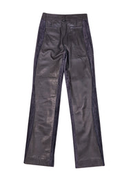 Marc Jacobs - Mocha Leather & Suede Pants Sz 4