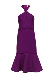 Cinq a Sept - Purple Halter "Dante" Mermaid Dress Sz 4