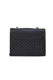 Gucci - Black Leather Microguccissima Emily Mini Crossbody Bag