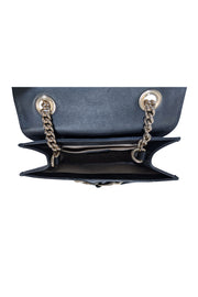 Gucci - Black Leather Microguccissima Emily Mini Crossbody Bag