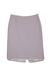 Prada - Beige Tailored Pencil Skirt Sz 2 - Current Boutique