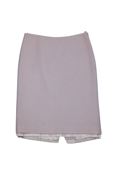 Prada - Beige Tailored Pencil Skirt Sz 2 - Current Boutique