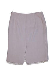 Prada - Beige Tailored Pencil Skirt Sz 2 - Current Boutique