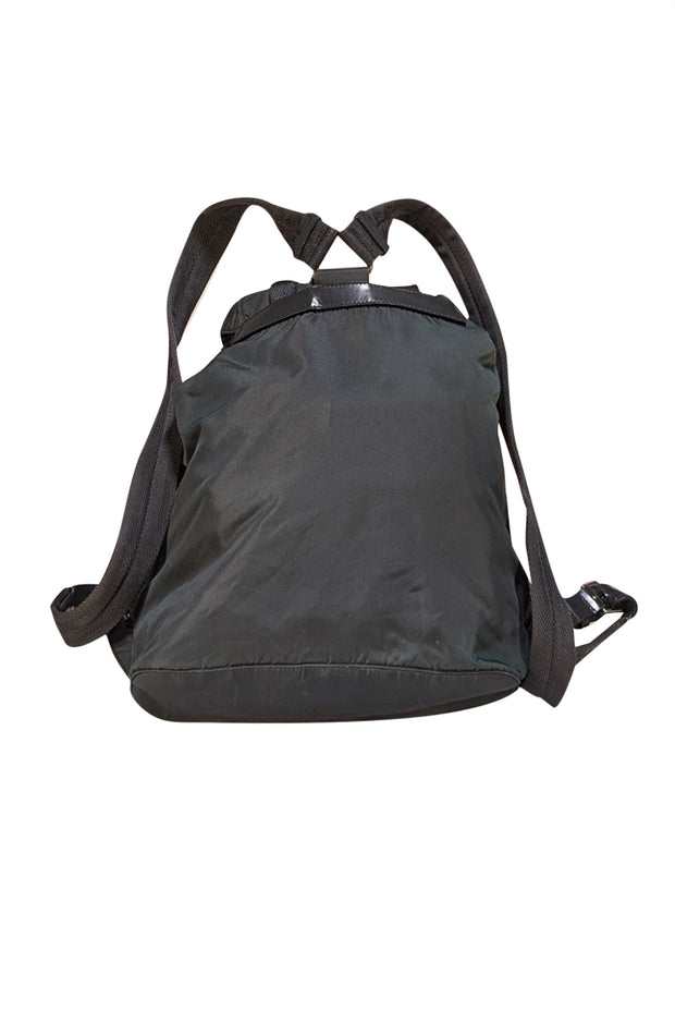 Prada - Dark Green Vintage Tessuto Drawstring Backpack