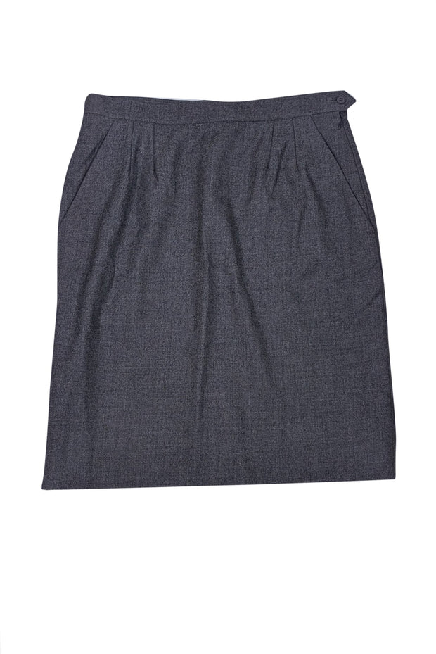 Yves Saint Laurent - Grey Mini Pencil Skirt Sz 10