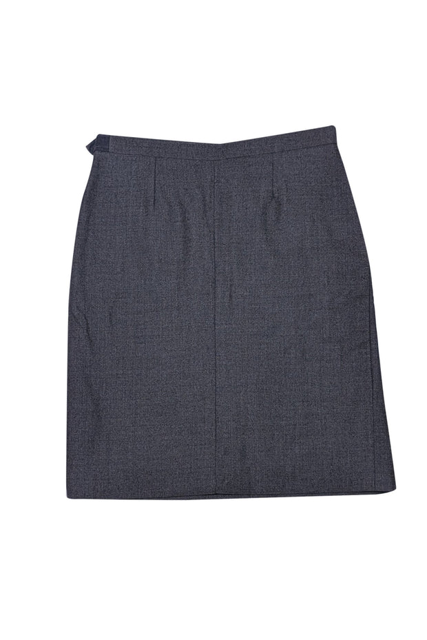 Yves Saint Laurent - Grey Mini Pencil Skirt Sz 10