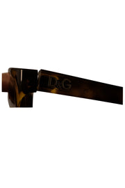 Dolce & Gabbana - Brown Tortoise Oversized Sunglasses - Current Boutique