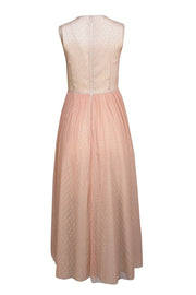 Red Valentino - Pastel Pink Lace w/ Nude Lining Sleeveless Dress Sz 4