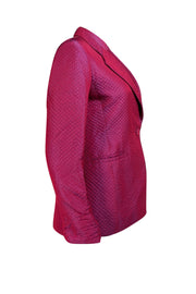 Burberry - Magenta & Purple Quilted Blazer Sz 6P