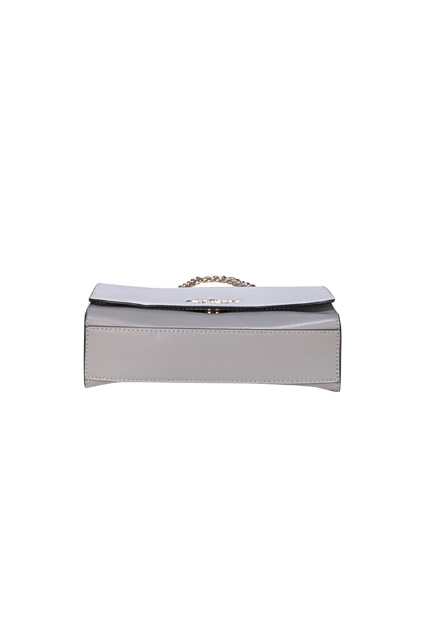 Kate Spade - Grey, White, & Black Color Block Saffiano Leather "Carson" Crossbody Bag - Current Boutique