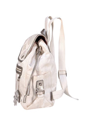 Coach - Ivory Monogram Fabric Backpack