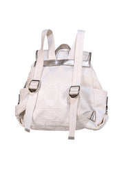 Coach - Ivory Monogram Fabric Backpack