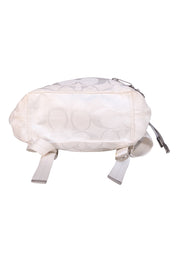 Coach - Ivory Monogram Fabric Backpack