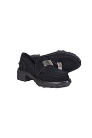 Rag & Bone - Black Suede Loafers Sz 6 - Current Boutique