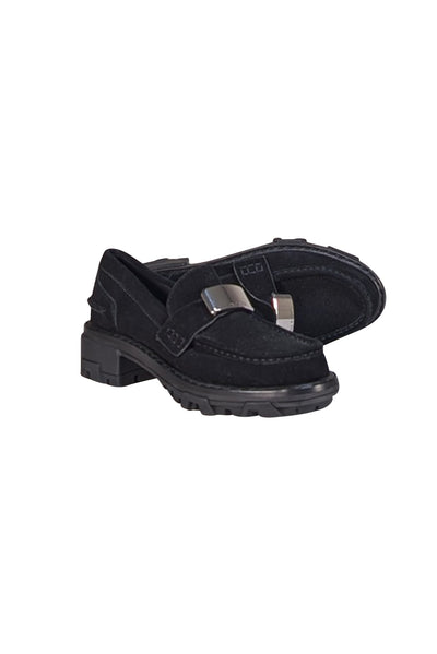 Rag & Bone - Black Suede Loafers Sz 6 - Current Boutique