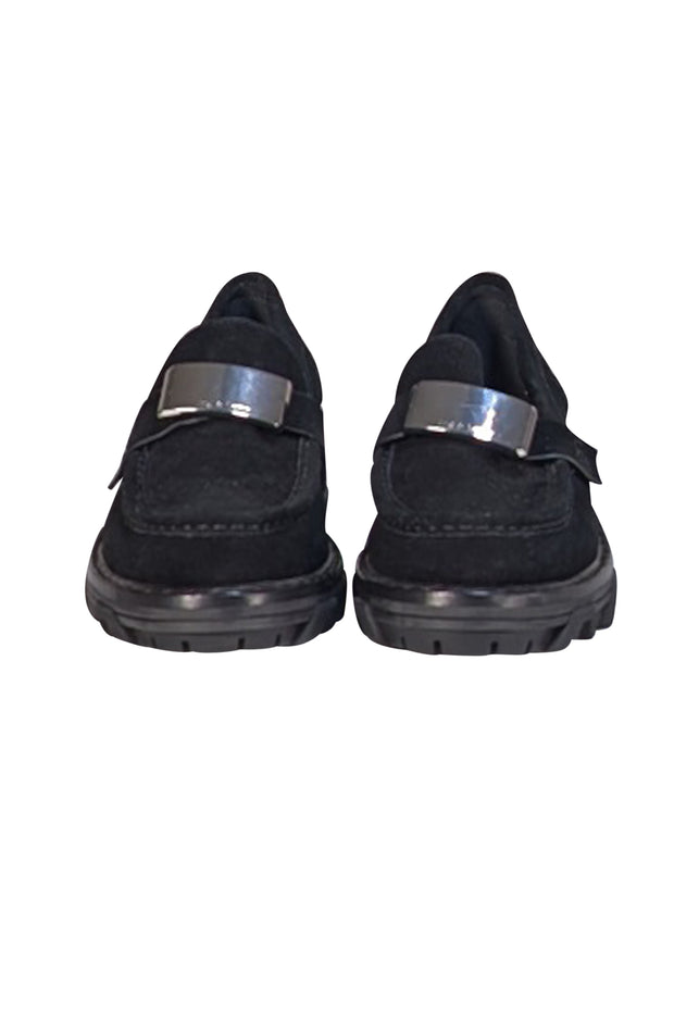 Rag & Bone - Black Suede Loafers Sz 6 - Current Boutique