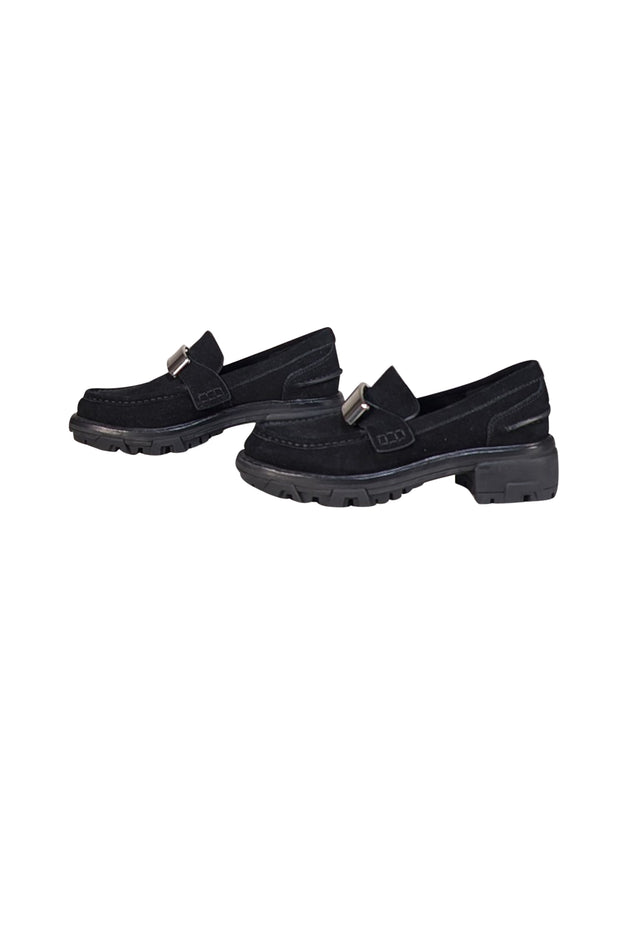 Rag & Bone - Black Suede Loafers Sz 6 - Current Boutique