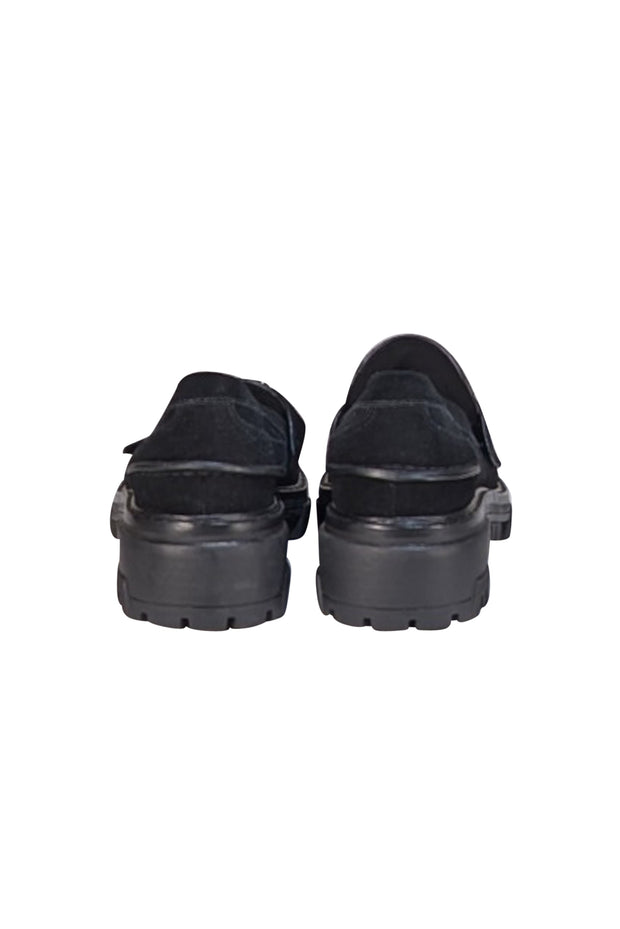 Rag & Bone - Black Suede Loafers Sz 6 - Current Boutique