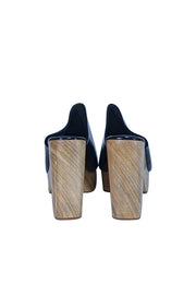 Rachel Comey - Black Leather "Dakota" Clog Mules Sz 10 - Current Boutique