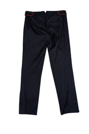 Gucci - Black w/ Purple & Red Trim Capri Pants Sz 2 - Current Boutique