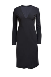 Alexander Wang - Black V-Neckline Dress Sz 2 - Current Boutique