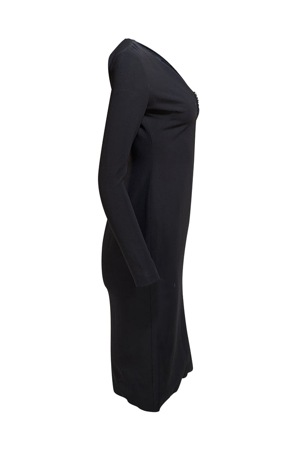 Alexander Wang - Black V-Neckline Dress Sz 2 - Current Boutique