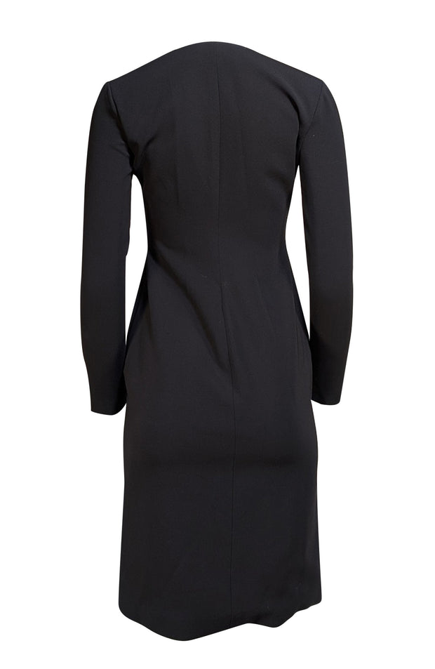Alexander Wang - Black V-Neckline Dress Sz 2 - Current Boutique