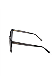 Jimmy Choo - Black Square Sparkly Leg Sunglasses - Current Boutique