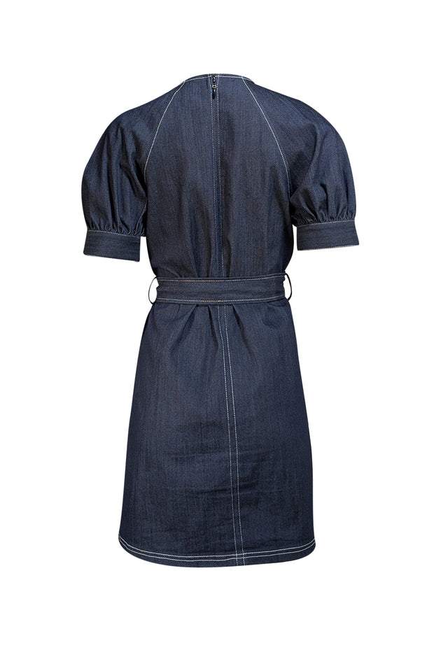 Cinq a Sept - Dark Blue Denim Short Sleeve Dress Sz 4