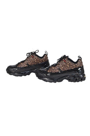 Burberry - Black w/ Brown & Beige Logo Sneakers Sz 9.5 - Current Boutique