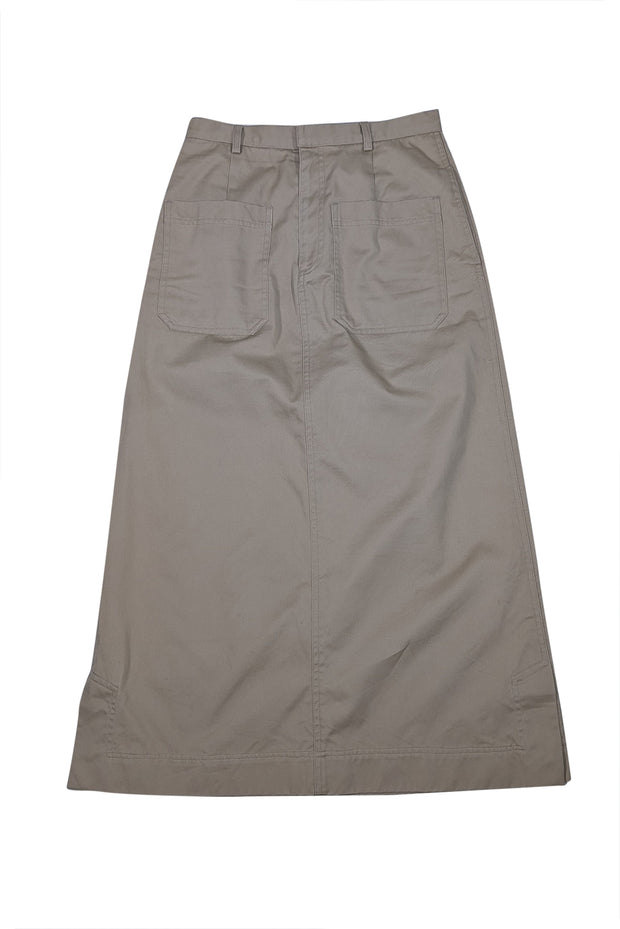 Deveaux New York - Beige Cargo Skirt Sz M - Current Boutique