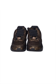 Chanel - Gold & Black Iridescent Sneakers Sz 8.5 - Current Boutique