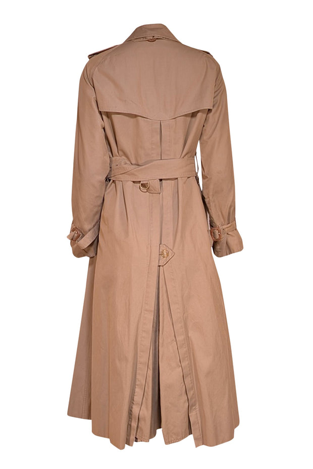 Burberry - Beige Long Trench Coat Sz M - Current Boutique