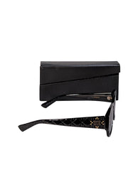 Christian Dior - Black Acetate Cannage Lady Dior Stud Sunglasses - Current Boutique
