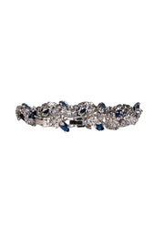 Camrose & Kross - Silver w/ White & Sapphire Stone Detail Bracelet - Current Boutique