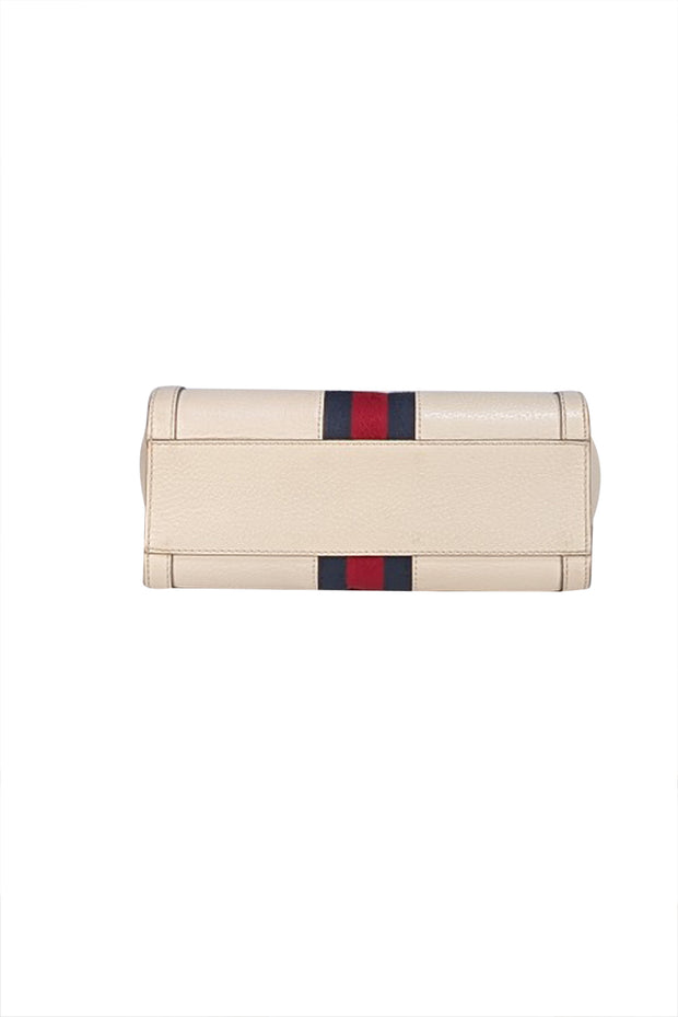Gucci - Ivory Double G Ophidia Small Satchel Bag - Current Boutique