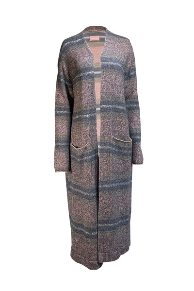 Zadig & Voltaire - Black, Pink, & White Blend "Marina" Cashmere Cardigan Sz M/L - Current Boutique