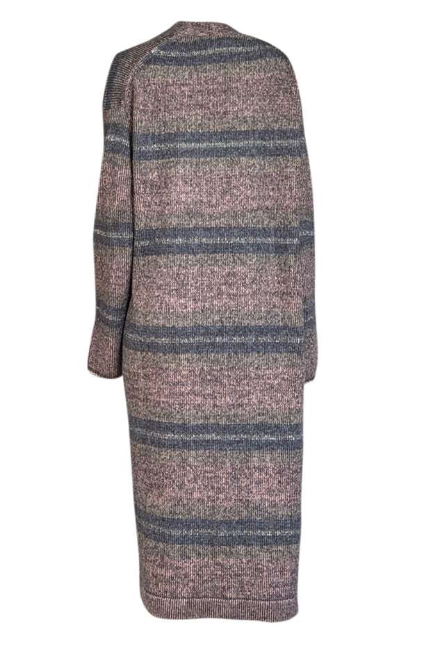 Zadig & Voltaire - Black, Pink, & White Blend "Marina" Cashmere Cardigan Sz M/L - Current Boutique