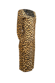 Just Cavalli - Tan, Black, & Cream Leopard Print Cotton Dress Sz 8 - Current Boutique